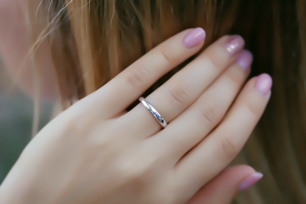 mm Solid Gold Plain Band, Simple Gold Band, Gold Wedding Band