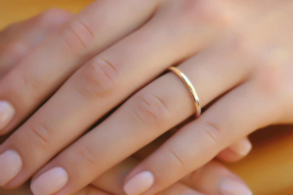 1pcs Real 24K Yellow Gold Ring Women 5G Crafts Solid Loving Heart Ring US  6-7.5 | eBay