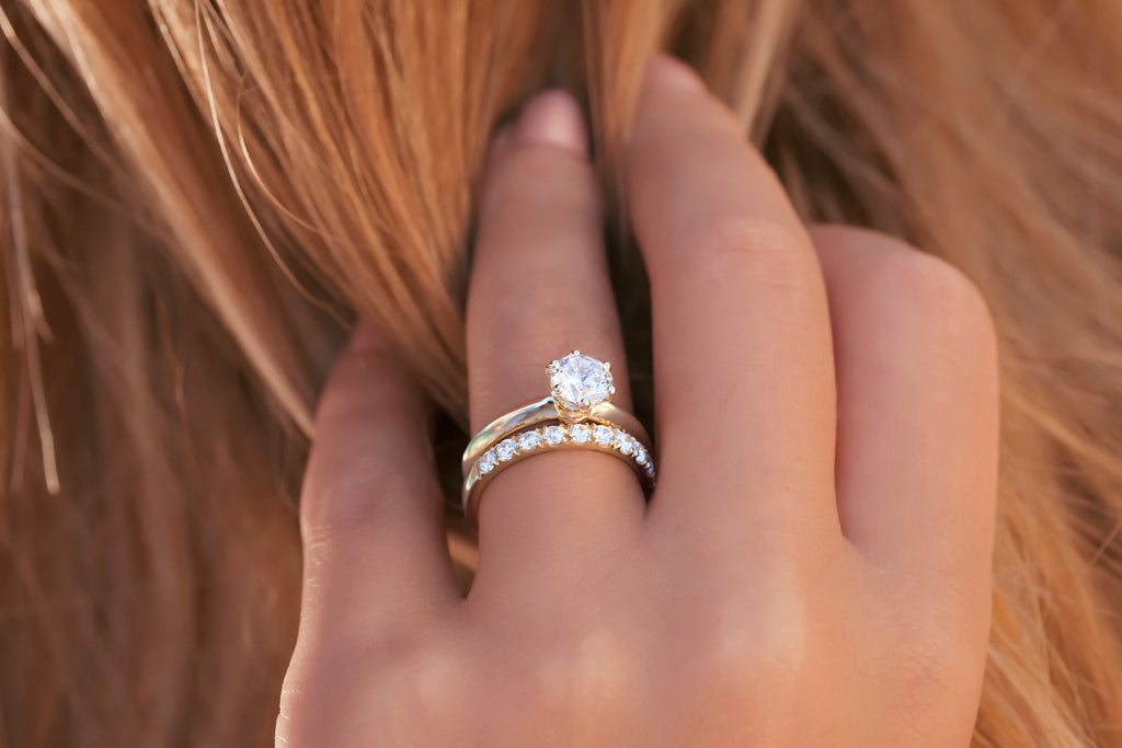 Twist Detail Engagement Ring and Wedding Band Set – 18ct Gold –  alicegowdesigns.com