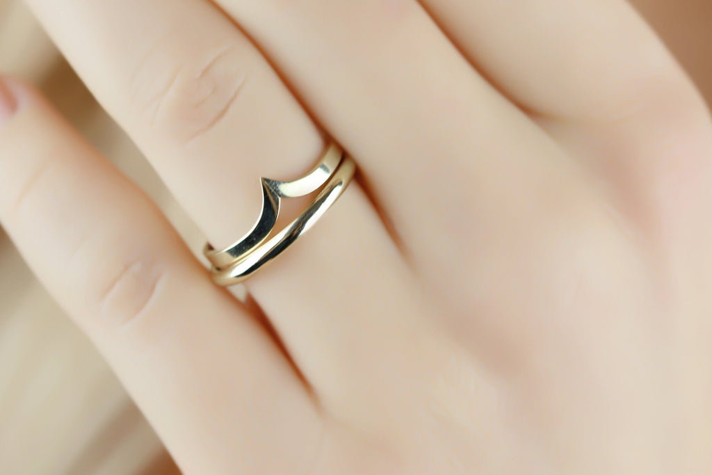  Thin Rings for Women Round Shape Silver Ring